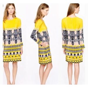 J crew size 10 Jules dress in rare Scroll Print